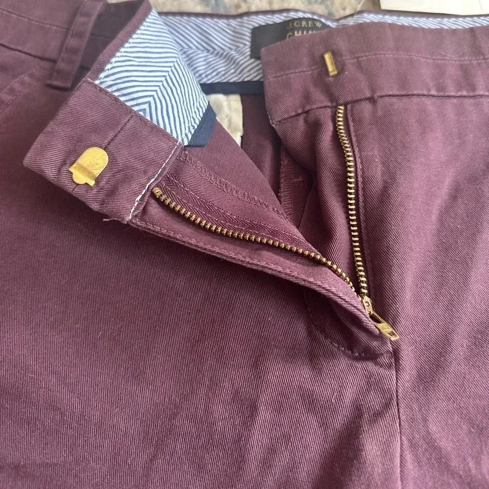 J. Crew Plum Cotton Chino Shorts